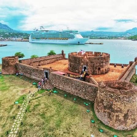 Fortaleza San Felipe frente a la bahía de Puerto Plata.